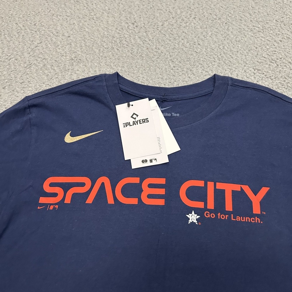 Houston Astros Shirt Mens Small Blue MLB Space City Lance McCullers Jr Nike - Picture 3 of 13